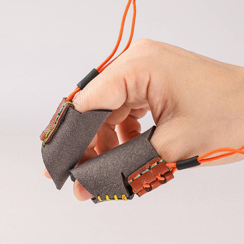 Presses slingshot fish darts with ultra -fiber -fiberpra fish darts finger fingerlings, hunting, darts, nursing anti -slip and wear -resistant case