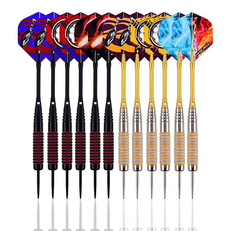 12 FINE NICKEL-PLATED DARTS A1