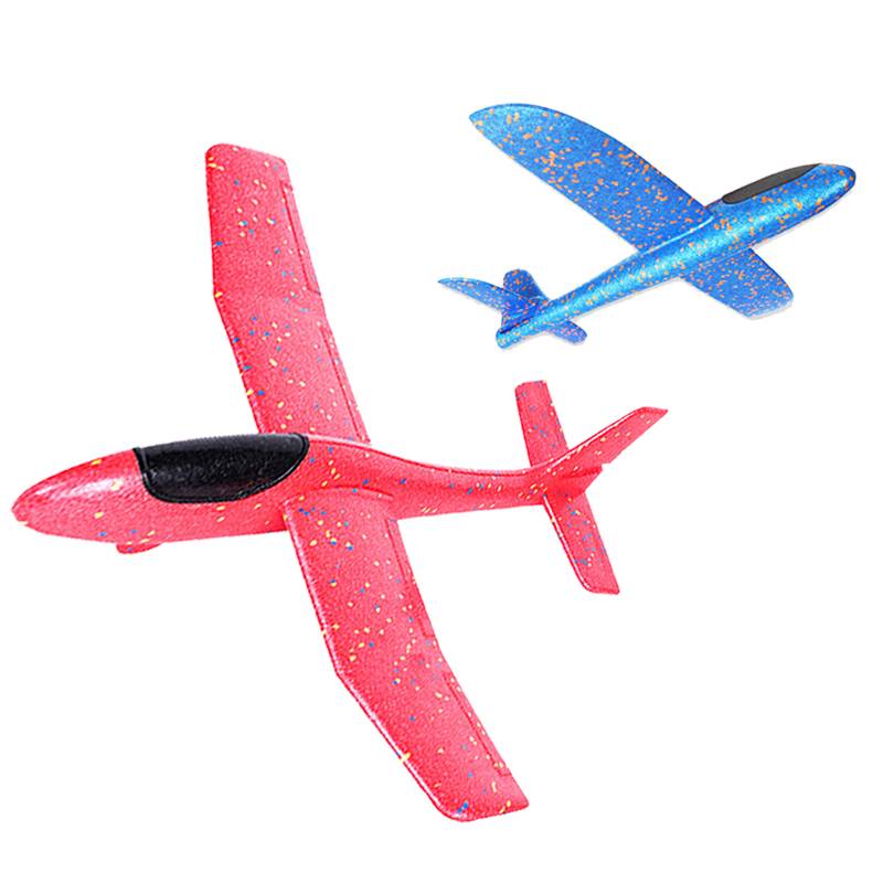 Large hand -throwing aircraft foam outdoor net red model assembly gliding paper flying disk flying children's puzzle toys