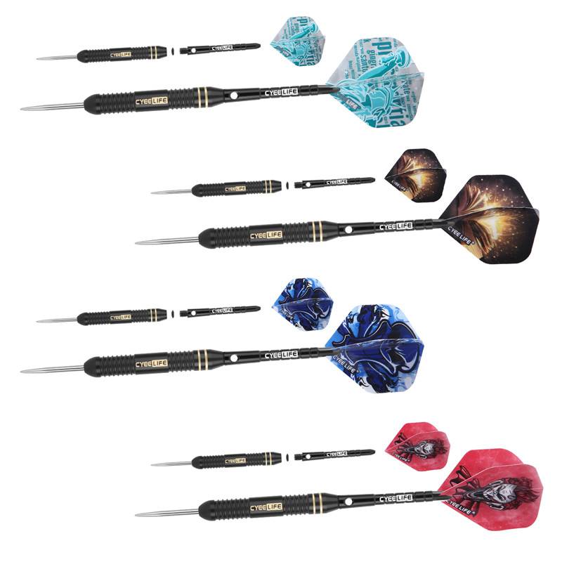 Cyeelife 20/22/24G steel needle hard professional training competition anesthetic velvet target integrated dart set