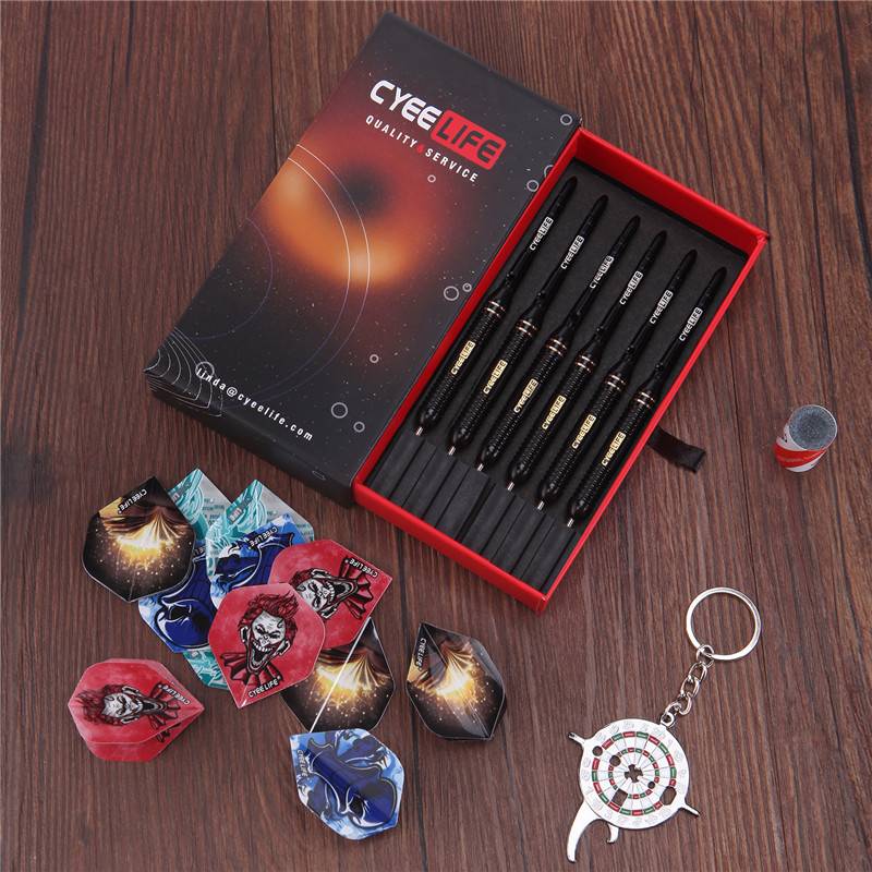 Cyeelife 20/22/24G steel needle hard professional training competition anesthetic velvet target integrated dart set