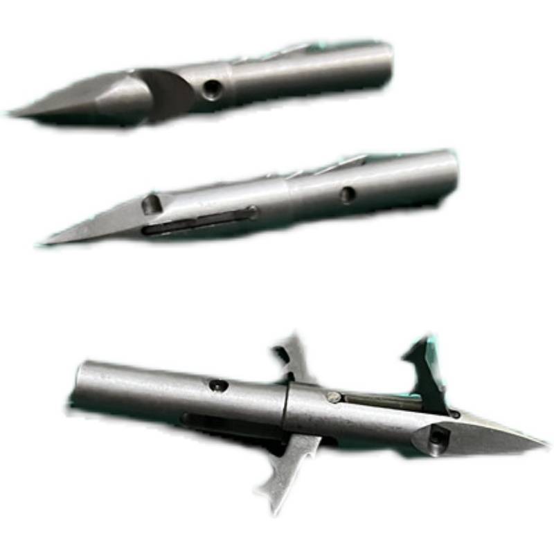 Three -piercing triangular dart head 440C hunting Shark darts deep -water darts stainless steel strong strong magnetic hunting soby ejaculation fish