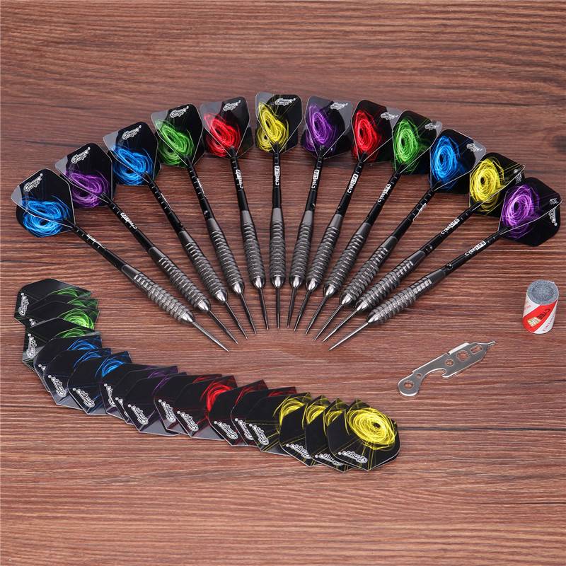 Cyeelife 22g hard steel needle hemp target demented professional practice competition dart dart fell -resistant metal flying label set