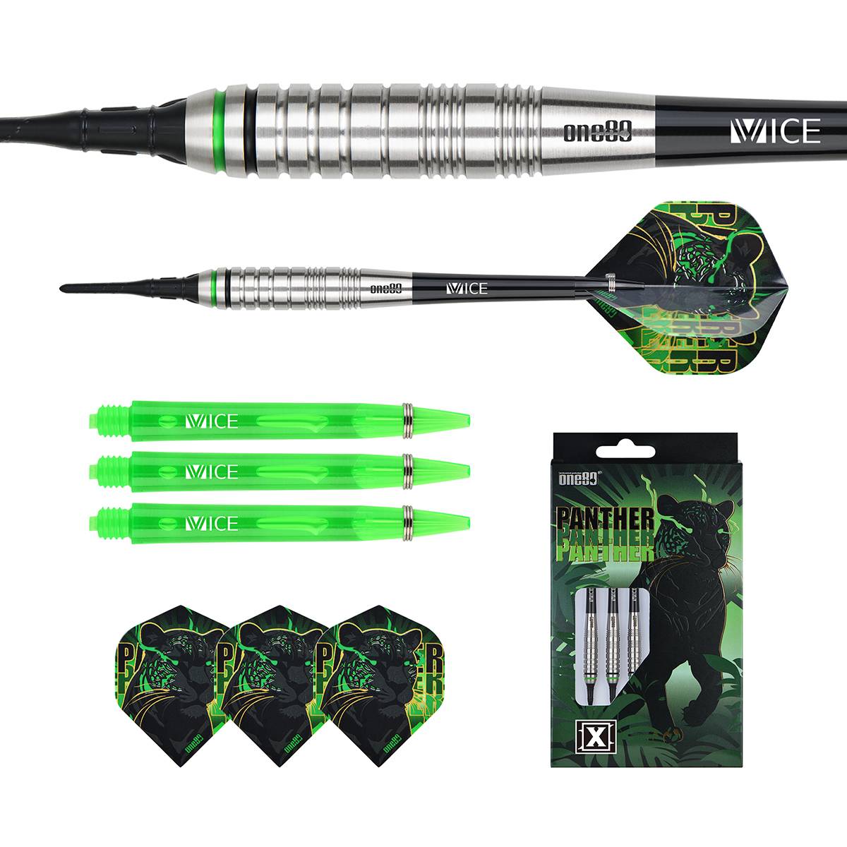 24 New One80 Panther Black Panther Series X professional competition soft darts | hard dart set