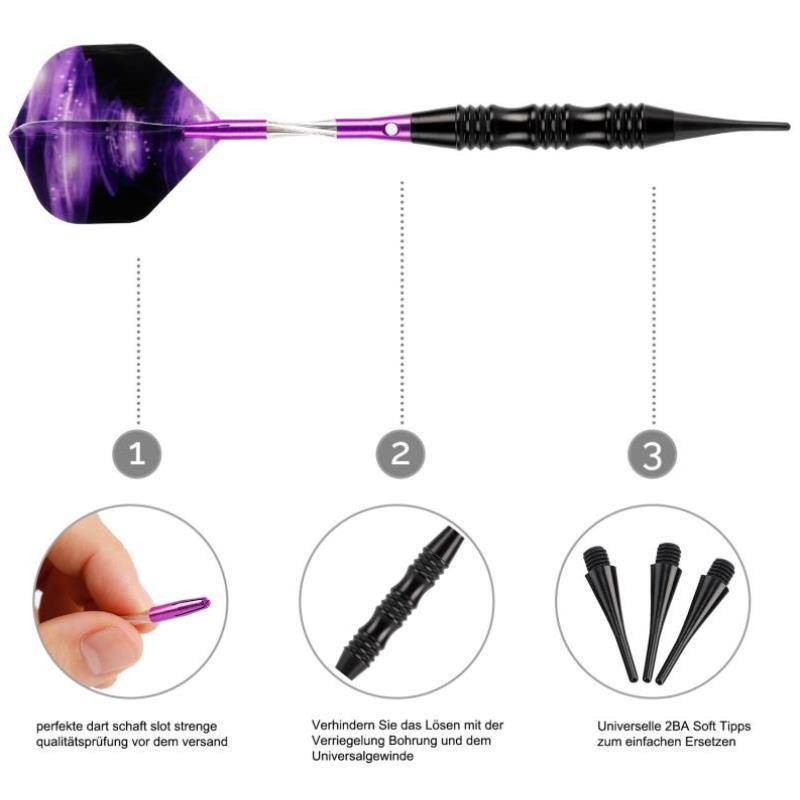 New dual dart dart set soft dart needle gold flying needle colorful office home entertainment toy competition