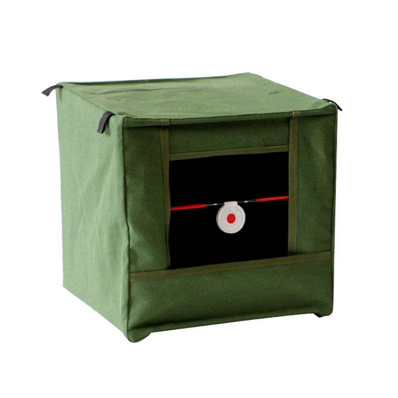 Slingshot target box indoor outdoor recycling bullets can fold the canvas thickened muffled cloth and beaten bow grain collection box
