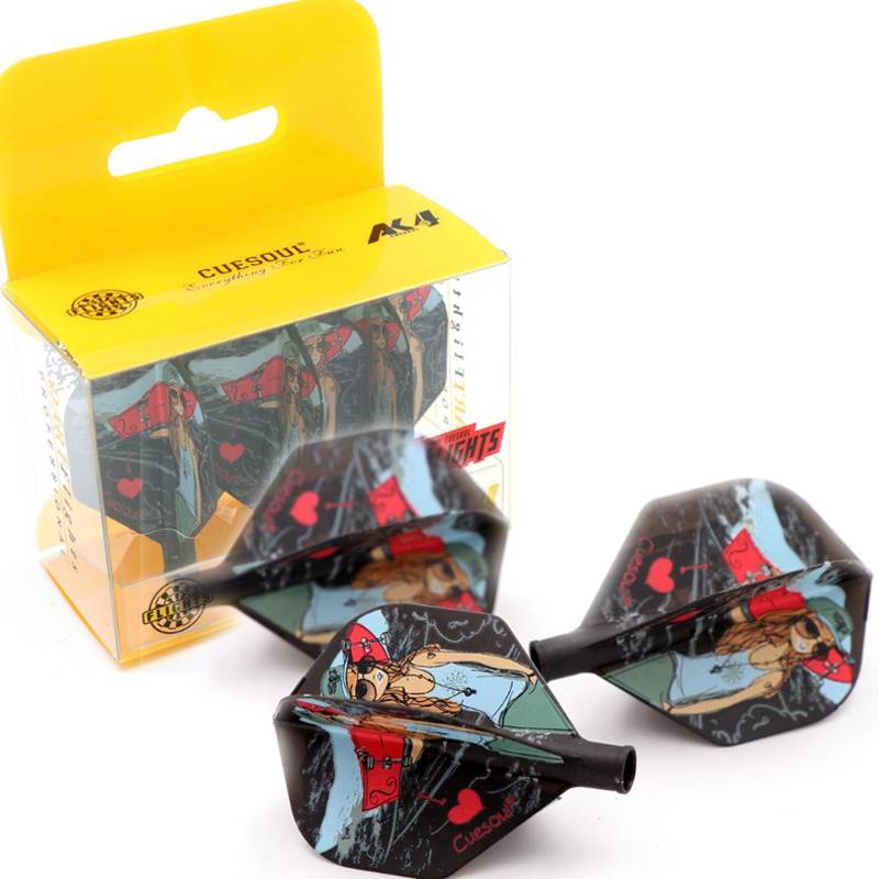 Professional competition combination split dart wing wing 360 rotation set jersey leaf fly label tail springs spring dart rod