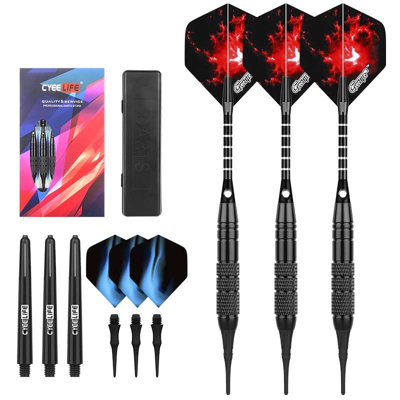 Cyeelife 18g soft dart dart pure copper -resistant integrated safety high -end competition adult flying label set