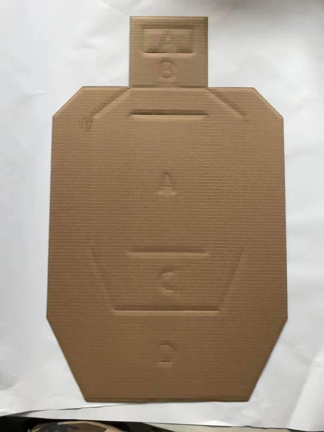 IPSC target paper diamond -shaped IDPA partition double -sided half -sided real bomb shooting training corrugated cardboard water bomb BB bullet target paper