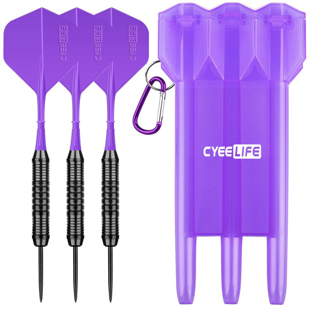 One-tailed-three darts + darts boxes - purple