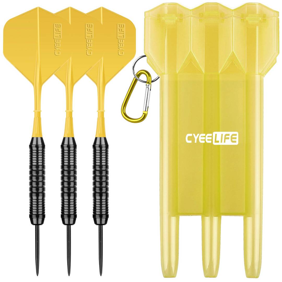 One-tailed-three darts + darts boxes - yellow