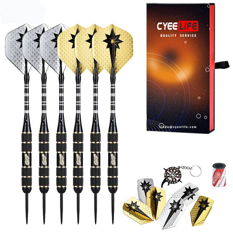 Cyeelife Star 22G Professional Hard Pure Copper Aluminum Practice Competition Dart Dart Standard Top Dart Set