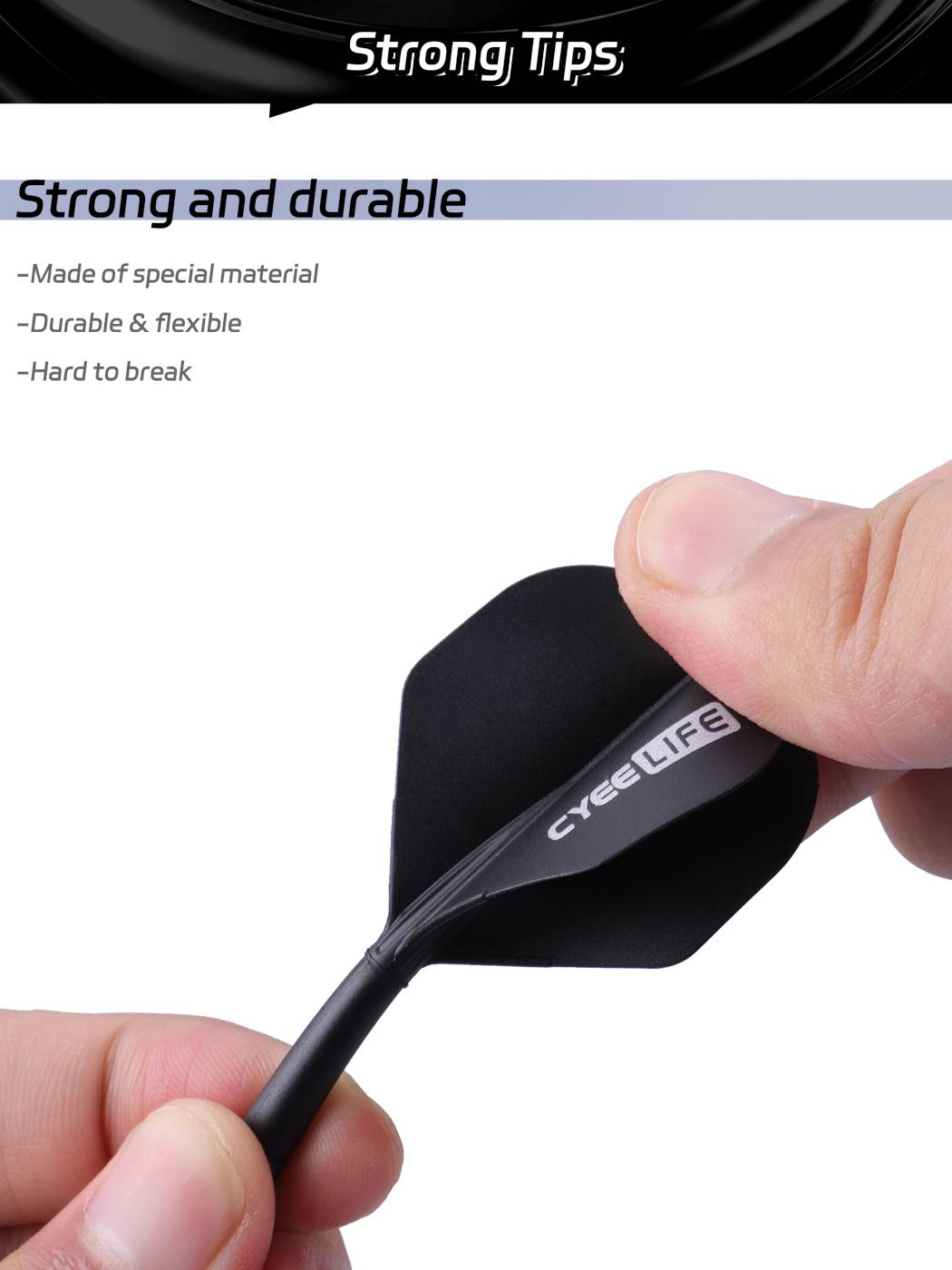 Cyeelife 2BA darts integrated tail professional competition adult small square fell -resistant conjoined dart leaves