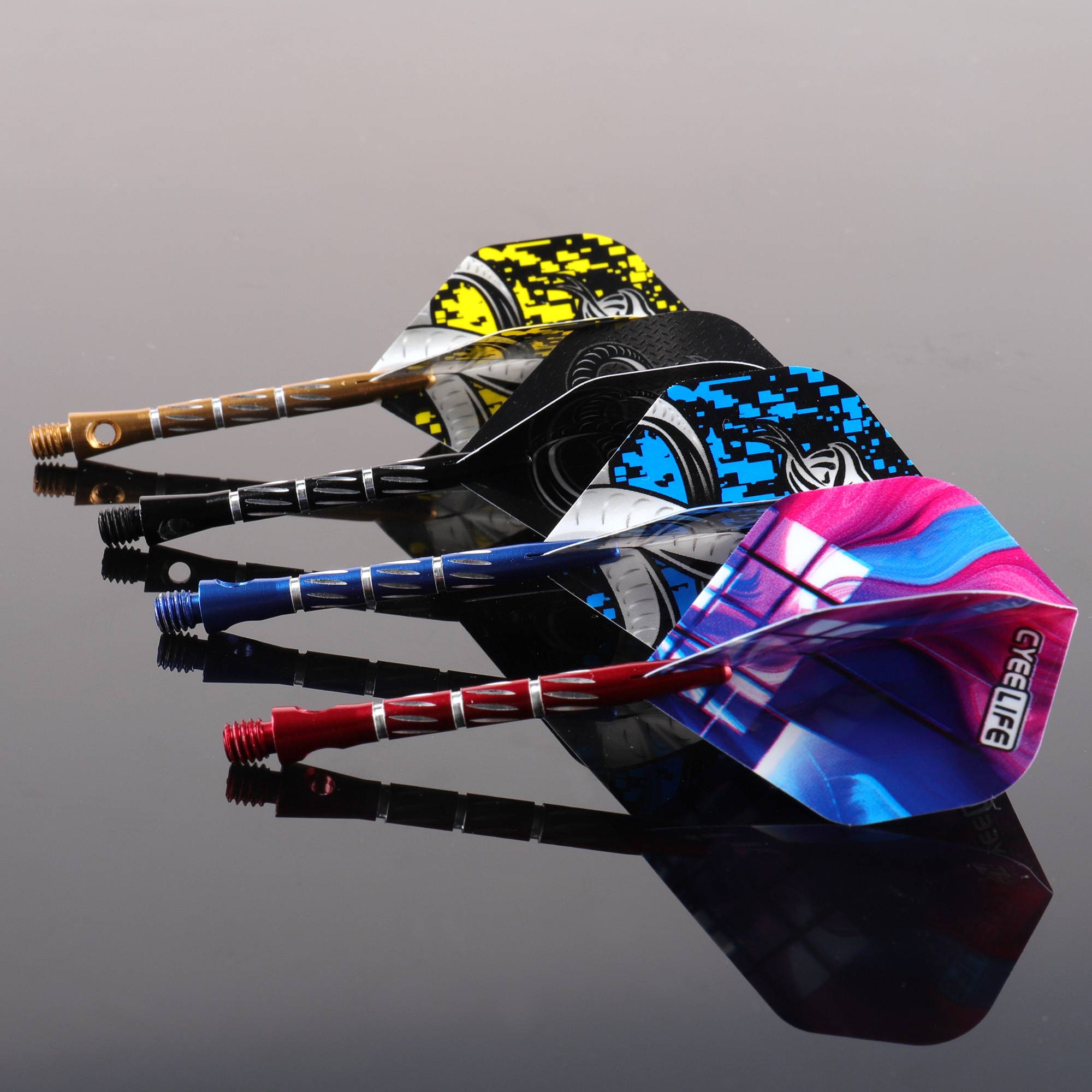 Cyeelife 45mm dart rod aluminum alloy carving and falling exercise competition universal 2BA flying marker rear wing