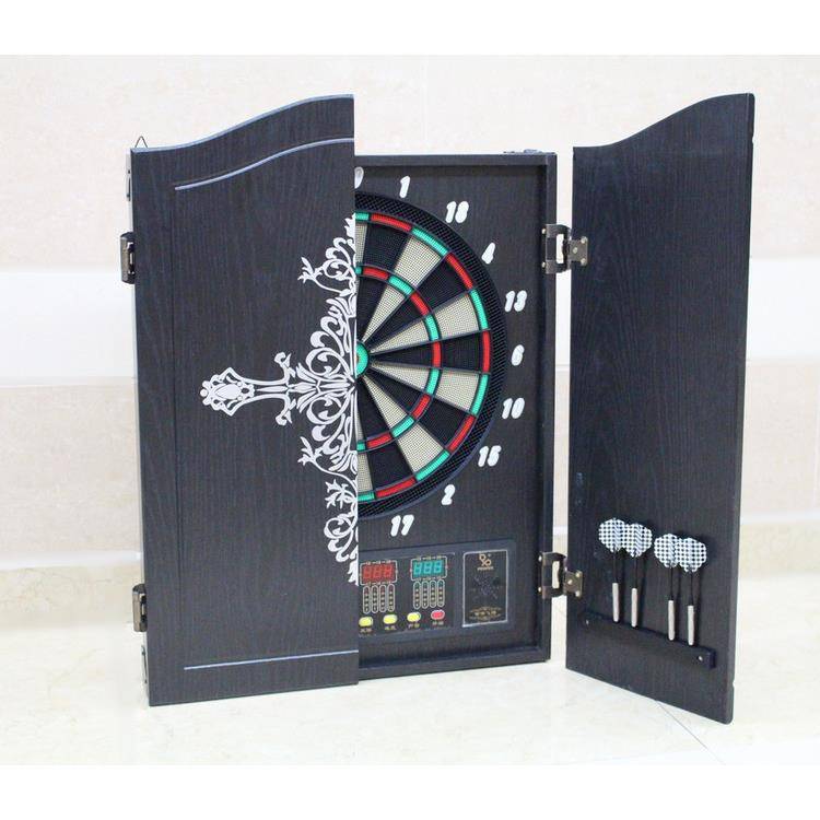 Wooden box electronic dart target automatic scoring standard competition electronic dart plate 12 12 darts