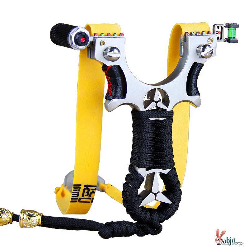 High-precision Sniper bead launcher 304 steel slingshots with a long-range gun and a sighting dart