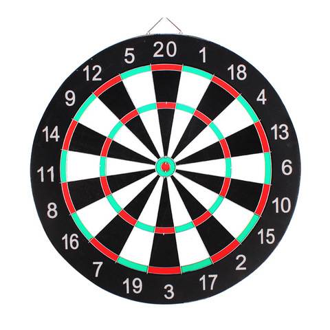 Trained in a special imitation for a Poo-Dang darts match with a darts-paper-based darts
