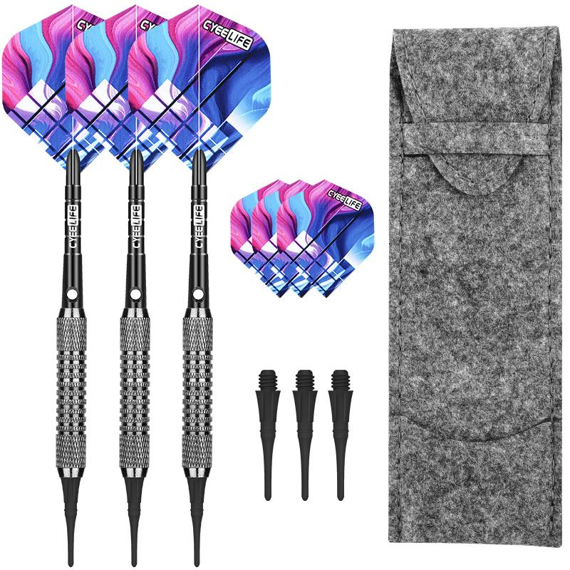 Cyeelife official genuine 16G soft darts safe head -resistant aluminum rod competition -level exercise flying label set