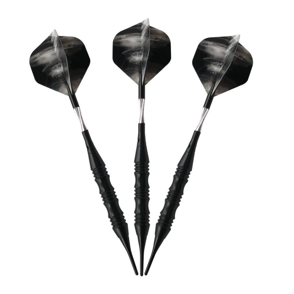 Ship Qiang Sports Electronic Dart Point Set 3 Installed Black keel 18G competition class soft flying label special free shipping