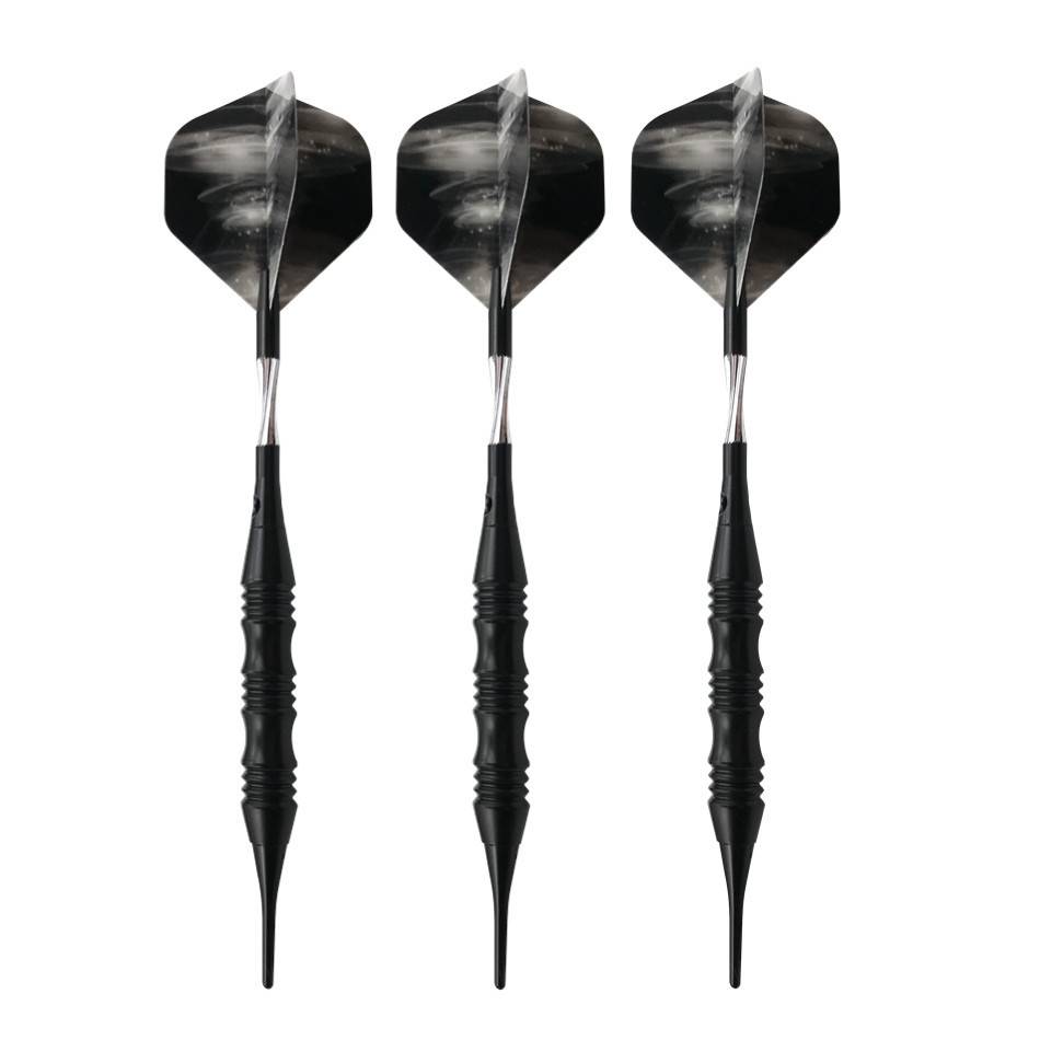 Ship Qiang Sports Electronic Dart Point Set 3 Installed Black keel 18G competition class soft flying label special free shipping