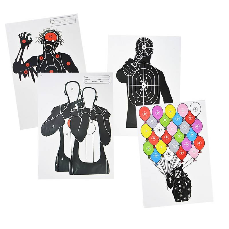 Bow and arrow target paper shooting race arrow hall indoor half -full darts hitting the target rifle large arrow target folding sticker target map