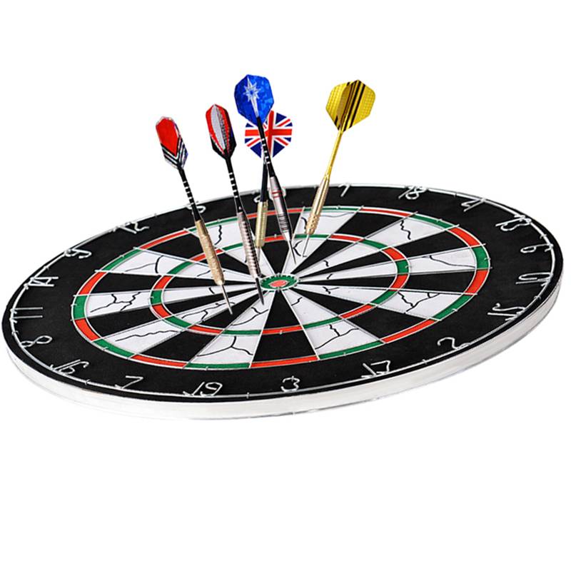 Professional dart plate set Thickened double -sided velvet needle dart target group builds ten rings 18 -inch flying label competitions