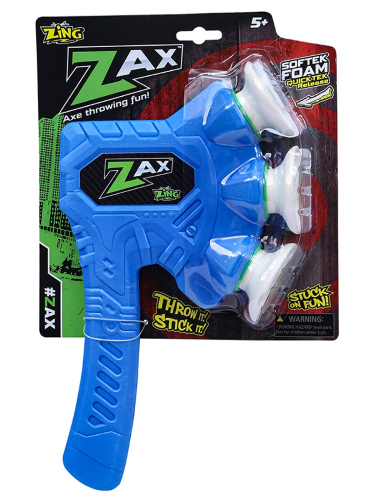 Zing children's suction cup throw ax dart Dart indoor outdoor sports Creative decompression parent -child creative interactive toys