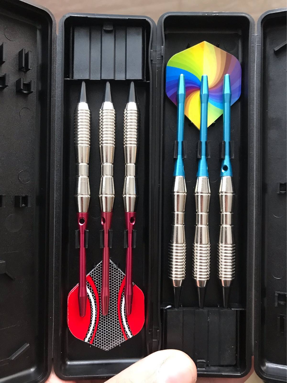18G professional competition soft darts one box of three branches with blue and red optional dart head direct selling 