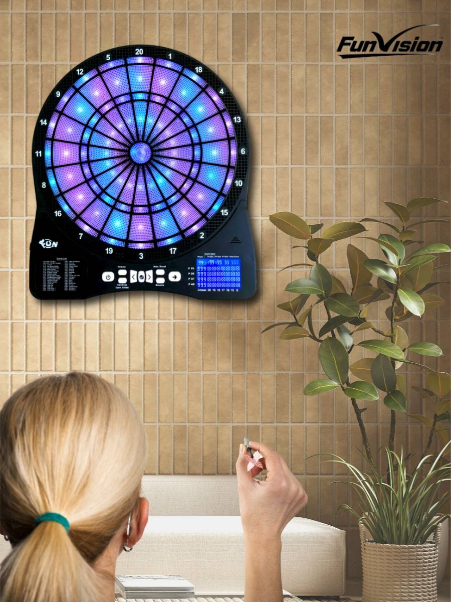 FUN light -emitting electronic dart plate professional soft safety indoor household bar automatically score dart target disk