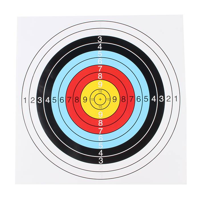 50 target paper  archery equipment 40*40 target paper dart dart target full ring half -ring exercise copper version paper target paper