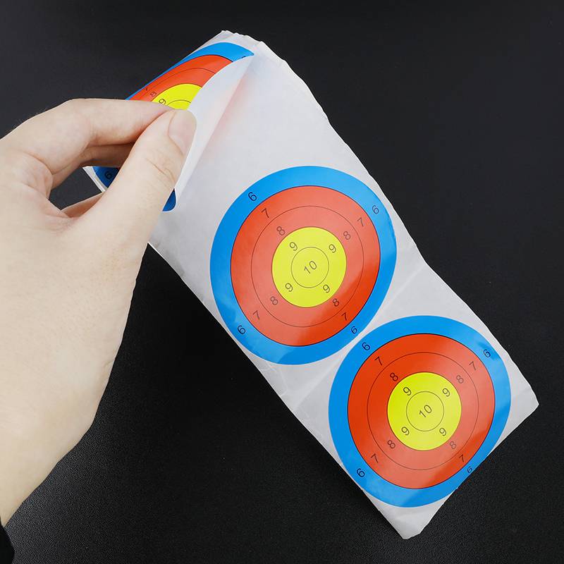 Bow and arrow target paper 3 -inch sticker outdoor shooting sports self -stick 100/200 sheet darts shooting arrows with practice target stickers