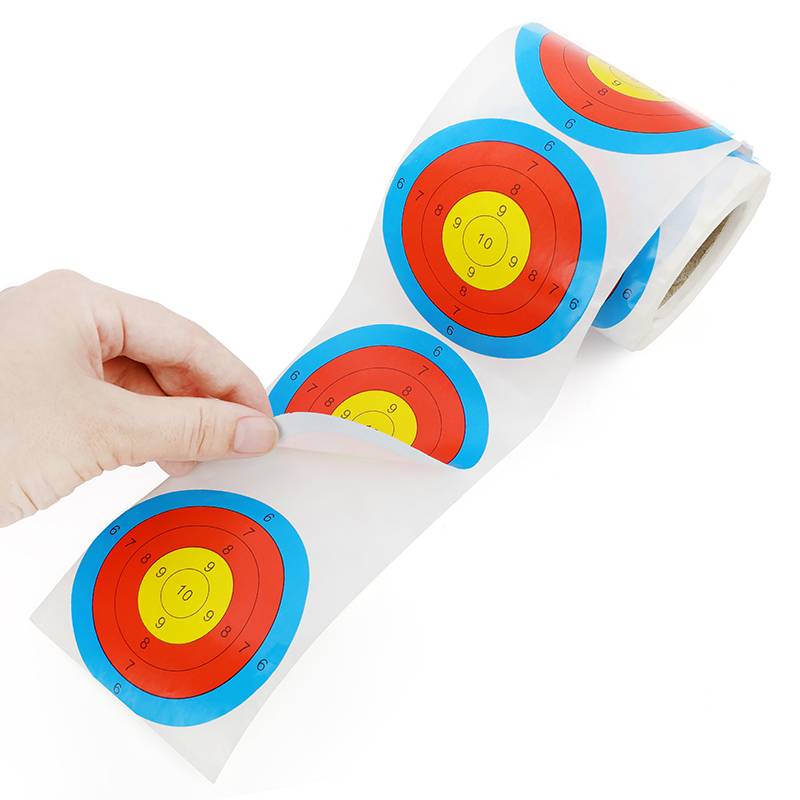 Bow and arrow target paper 3 -inch sticker outdoor shooting sports self -stick 100/200 sheet darts shooting arrows with practice target stickers