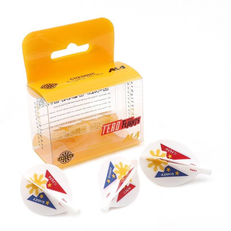 Competition portable combination dart pole wing 360 rotating water droplet X -shaped dart leaves flying standard rear spring dart rod