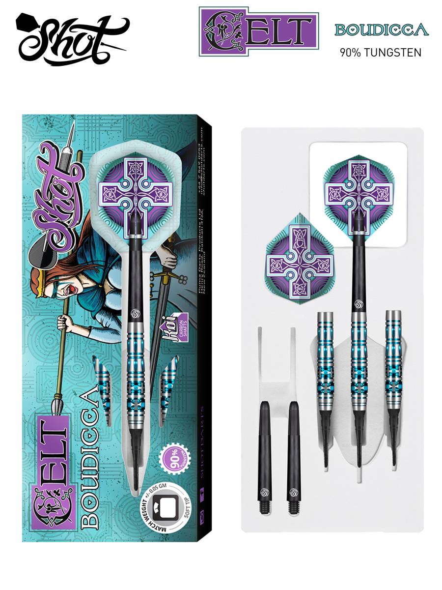 Shotd show dart dart CELT BOUDICCA Buda 90 tungsten steel soft hard -type professional competition dart