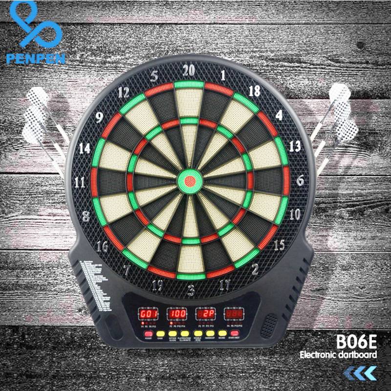 Factory direct selling Chinese and English electronic automatic scores safe soft soft dart target disk set toy with bracket