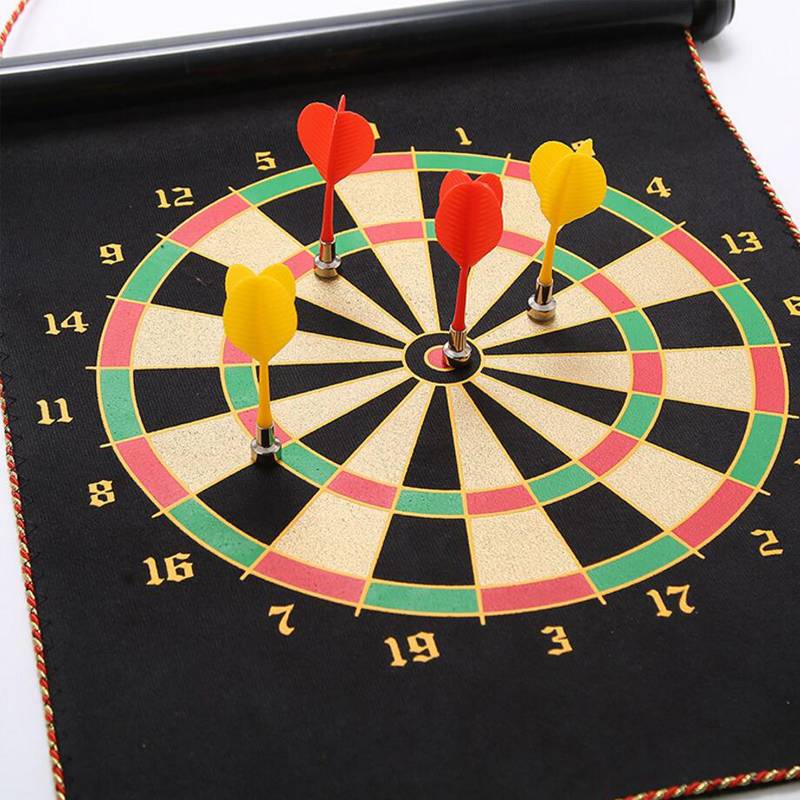 Toys for children with two-faced darts with a magnet on the darts