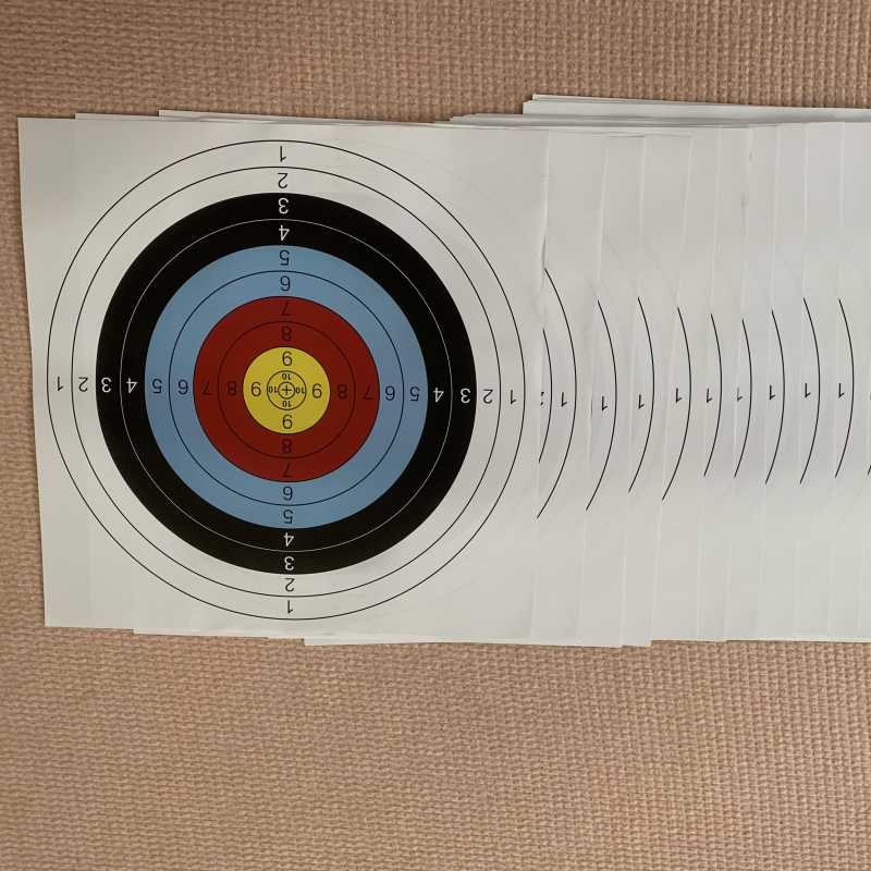 Arrow target paper bow arrow target paper shooting target map professional standard target dart rifle competition full ring half ring