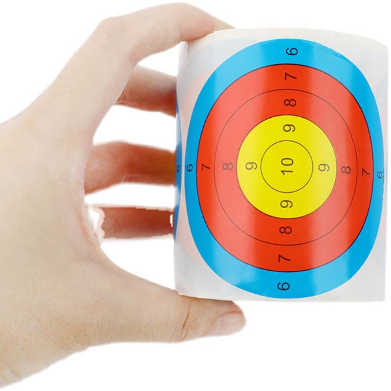Bow and arrow target paper self -adhesive can be pasted with arrow stickers shooting target darts with splash rolling paper guns target paper