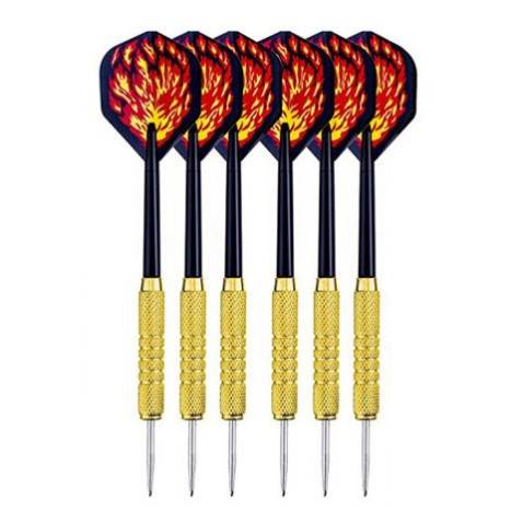 Darts-on-a-basket, balloon-a-firing, field-based metal entertainment practice