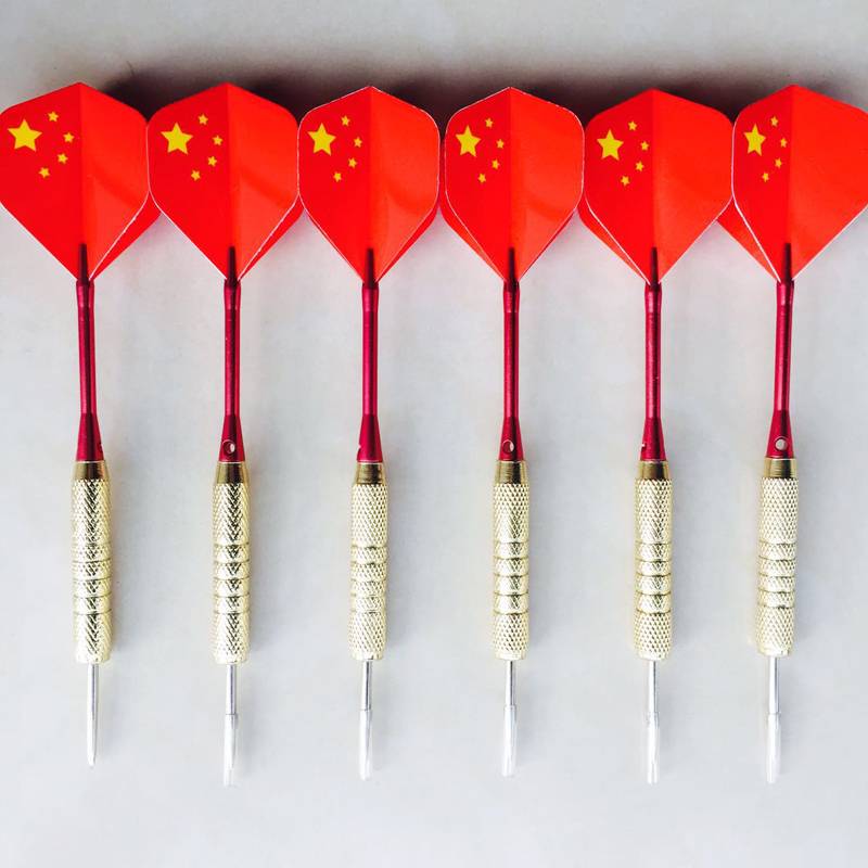 A 6-ray aluminium pole dart