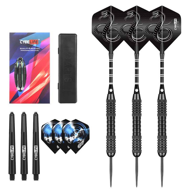 Cyeelife 22G hard steel needle dart exercise integrated one -piece professional flying label set straight flying label 