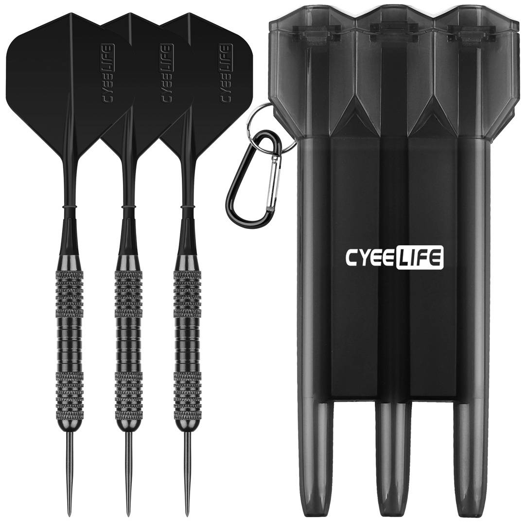 One-tailed-three darts + darts boxes - black