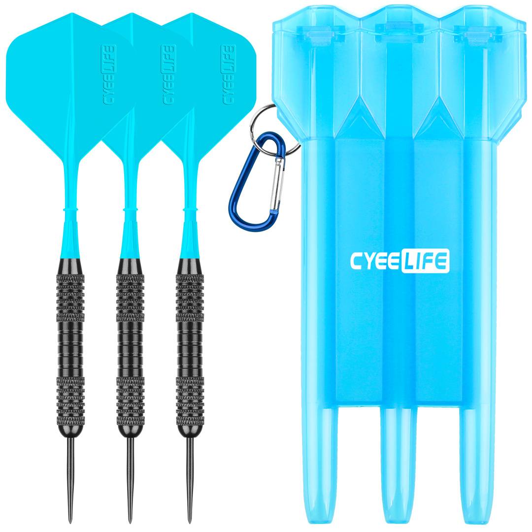 One-tailed-three darts + darts box - blue