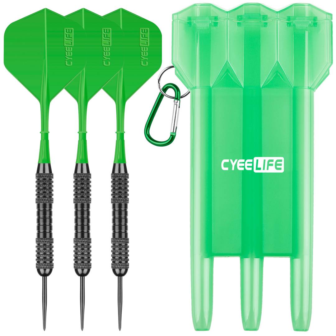 One-tailed-three darts + darts boxes - green