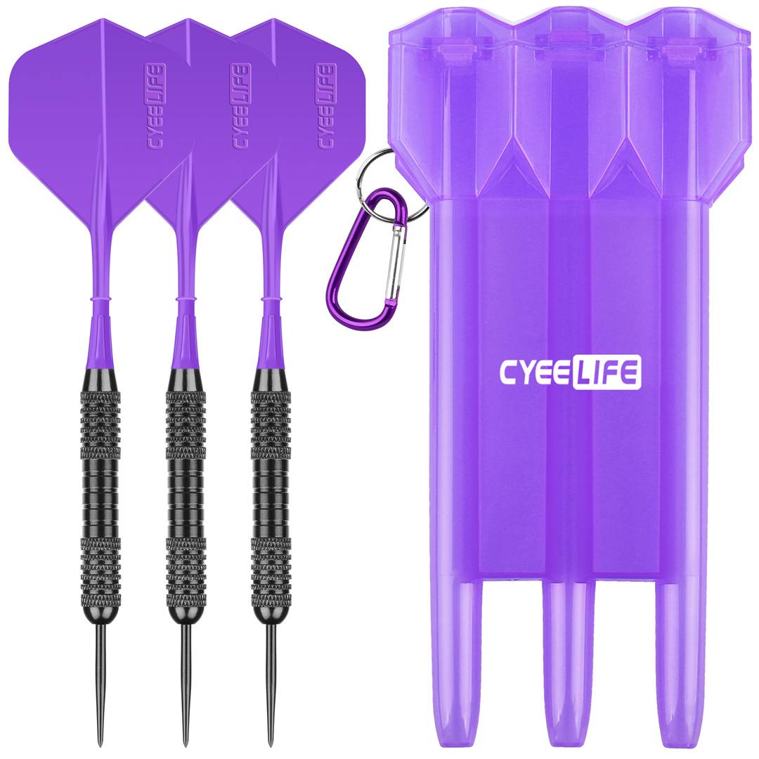 One-tailed-three darts + darts boxes - purple