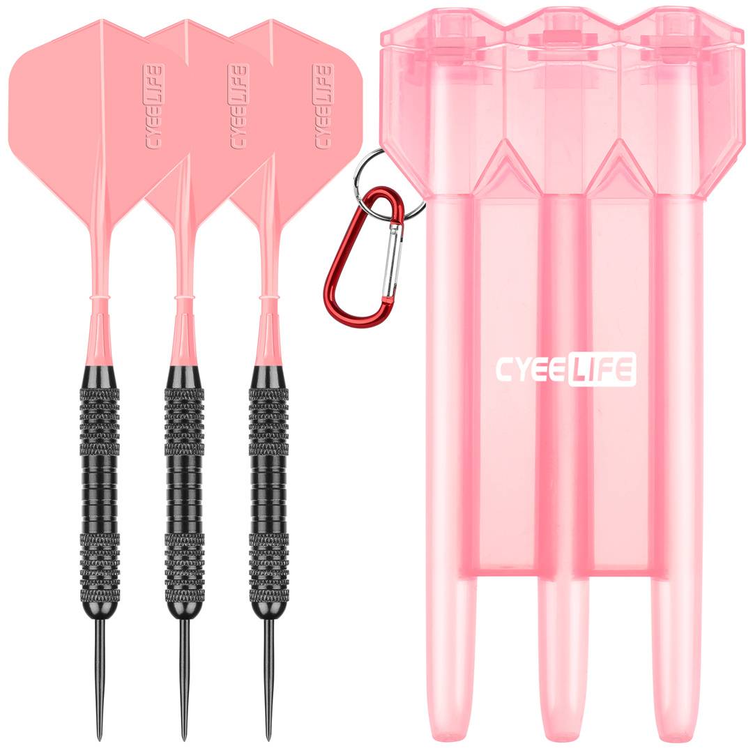 One-tailed-three darts + darts boxes - pink