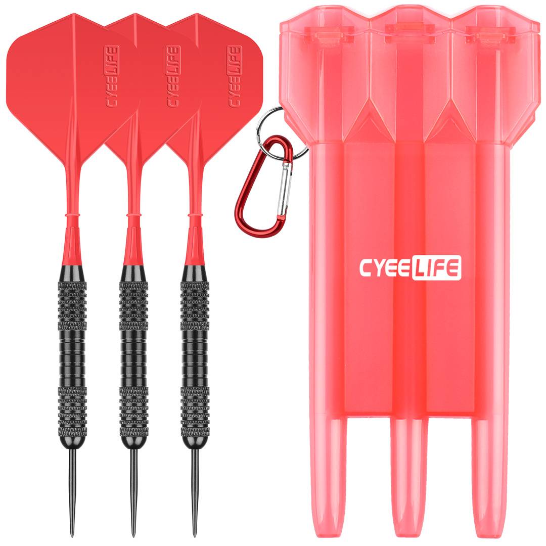 One-tailed-three darts + darts boxes - red
