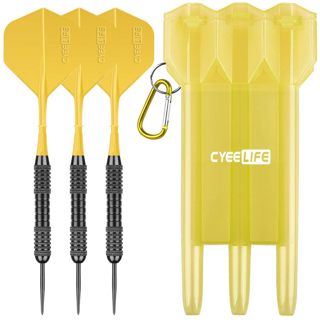 One-tailed-three darts + darts boxes - yellow