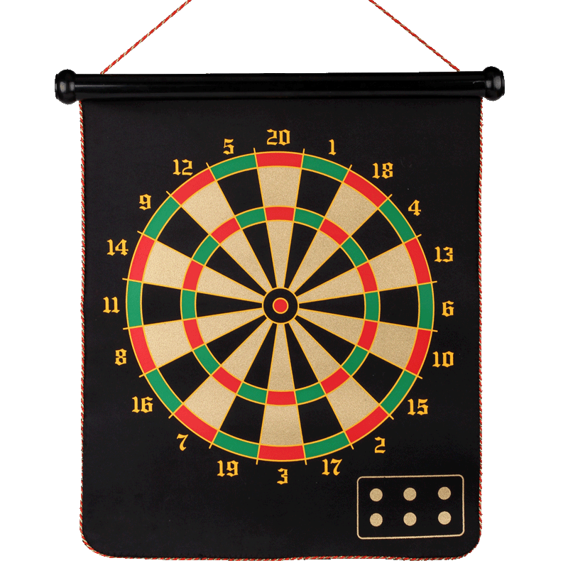 Decannon, adults with darts with darts on both sides of a darts game