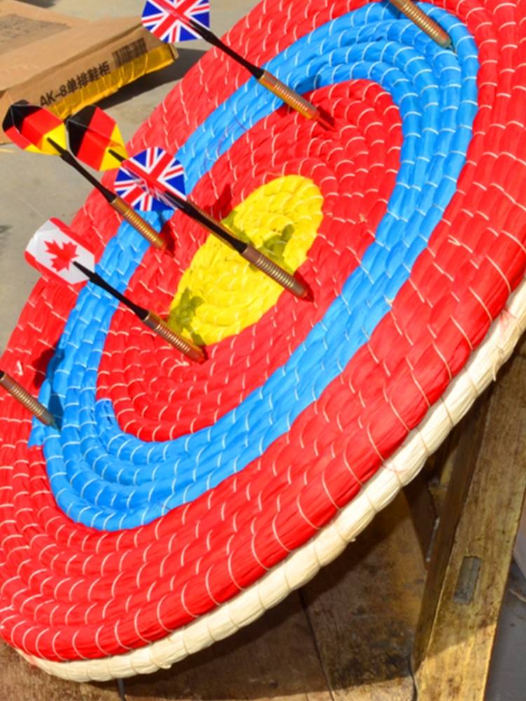 A darts target, a professional darts set, a professional 18-inch game, a gymnast